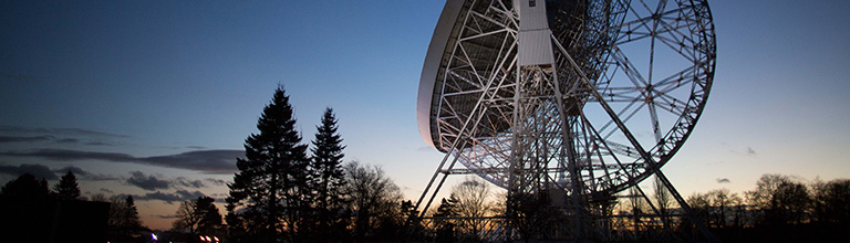 The Lovell Telescope by night