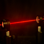 Strobe of red light