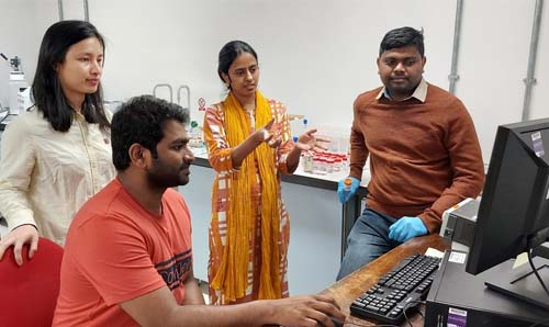 A group of researchers working on a project
